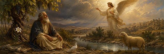 Ezra fasts among symbols of God's chosen people as Uriel teaches him about the world's appointed course